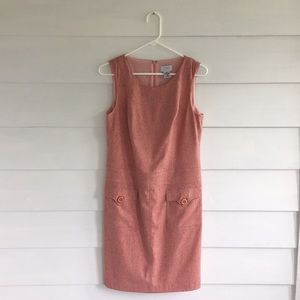 Ann Taylor Loft Pink Tweed Dress
